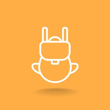 turist sırt çantası simgesini