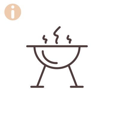 mangal barbekü simgesi