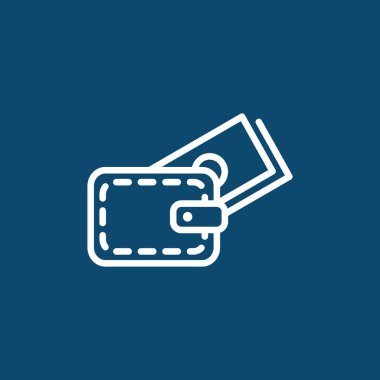 Para simgesi olan cüzdan