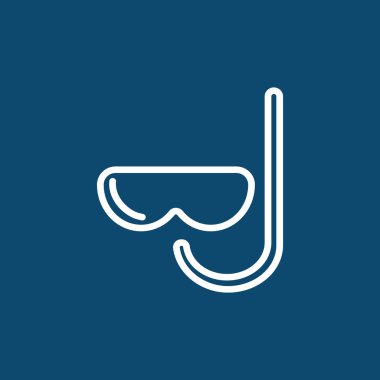 maske ve şnorkel simgesi