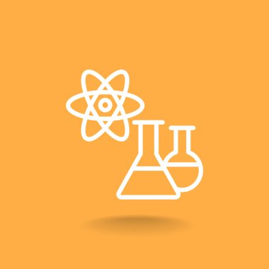 Laboratuvar kadehler simgesi