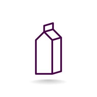 Süt simgesi için kağıt kapsayıcı