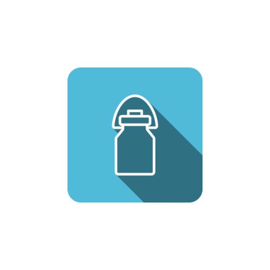 Düz süt kabı simgesi