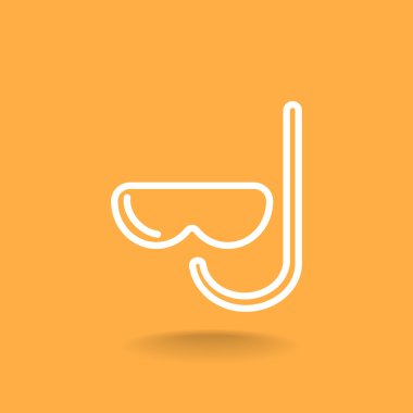 maske ve şnorkel simgesi