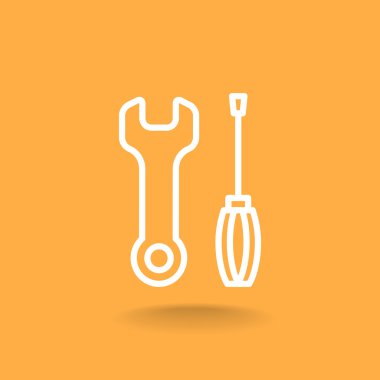 Anahtar ve tornavida simgeler