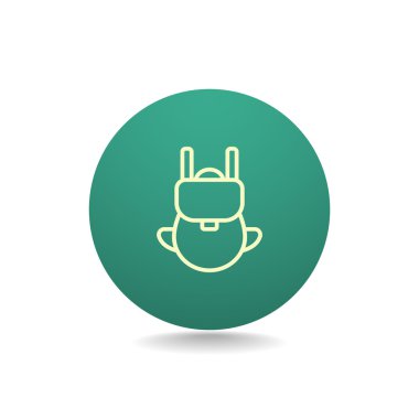 turist sırt çantası simgesini