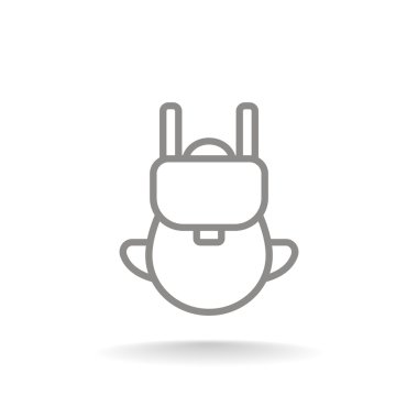 turist sırt çantası simgesini