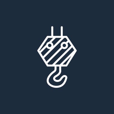 Piktogram vinç kanca simgesinin