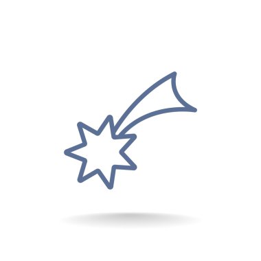 Noel yıldızı simge. 