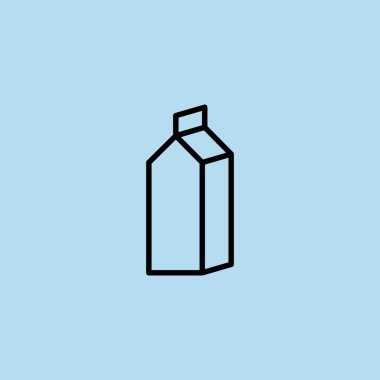 Süt simgesi için kağıt kapsayıcı