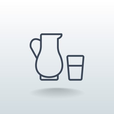 Süt simgesi sürahi