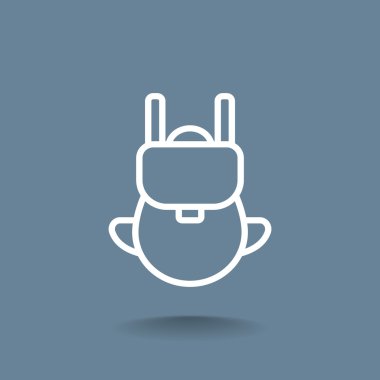 turist sırt çantası simgesini