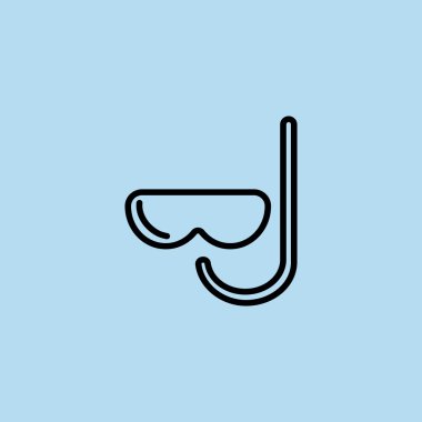 maske ve şnorkel simgesi