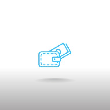 Para simgesi olan cüzdan