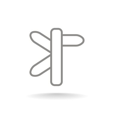 yön işareti simgesi