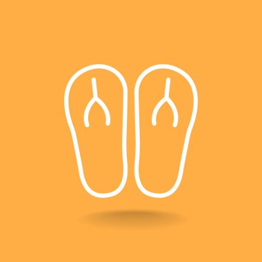 plaj terlikleri simgesi 