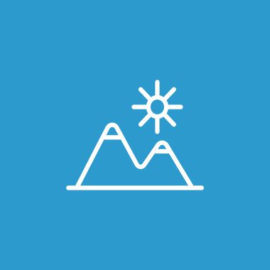 dağlar seyahat simgesi