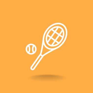 Tenis raketi topu simgesiyle