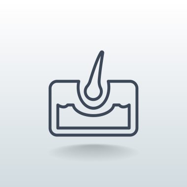 insan saçı simgesi