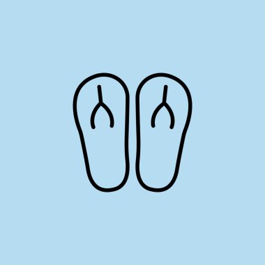 plaj terlikleri simgesi 