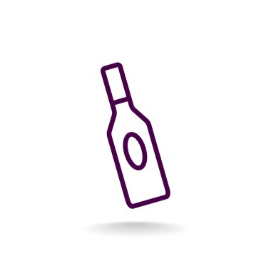 Cam şişe kutsal kişilerin resmi