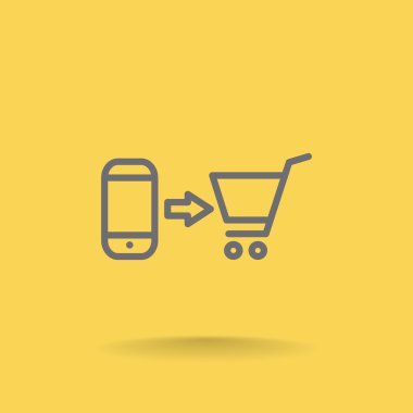 bir cep telefonu satın alma simgesi