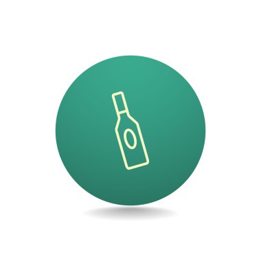 Cam şişe kutsal kişilerin resmi