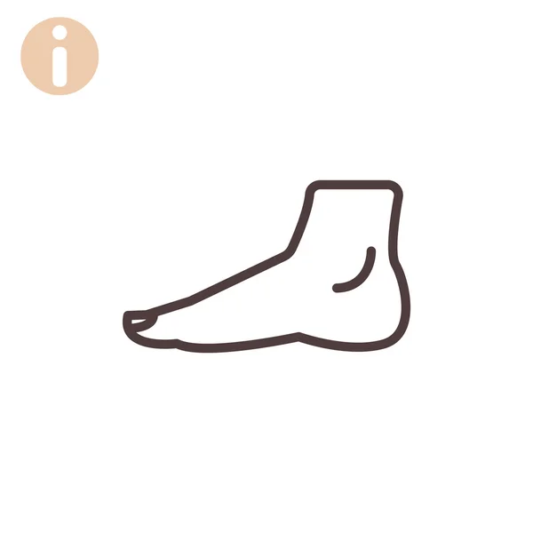 Human foot icon — Stock Vector