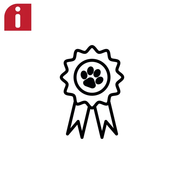Reward for the animal icon — Stock Vector