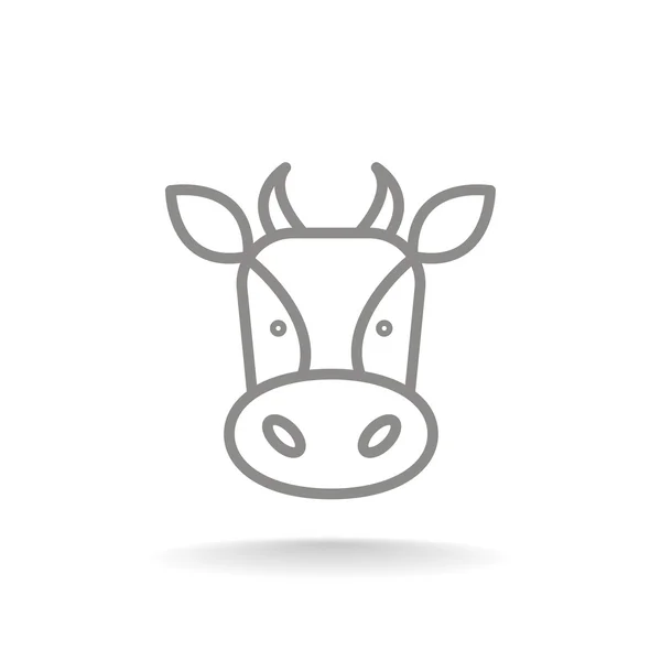 Melk koe pictogram — Stockvector