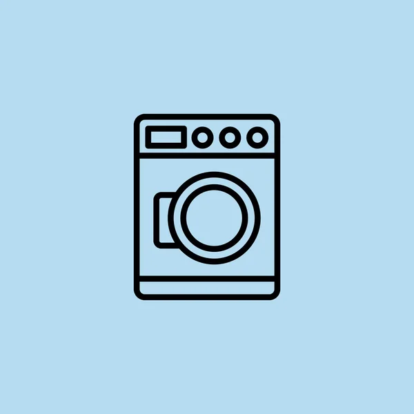Çamaşır makinesi simgesi — Stok Vektör