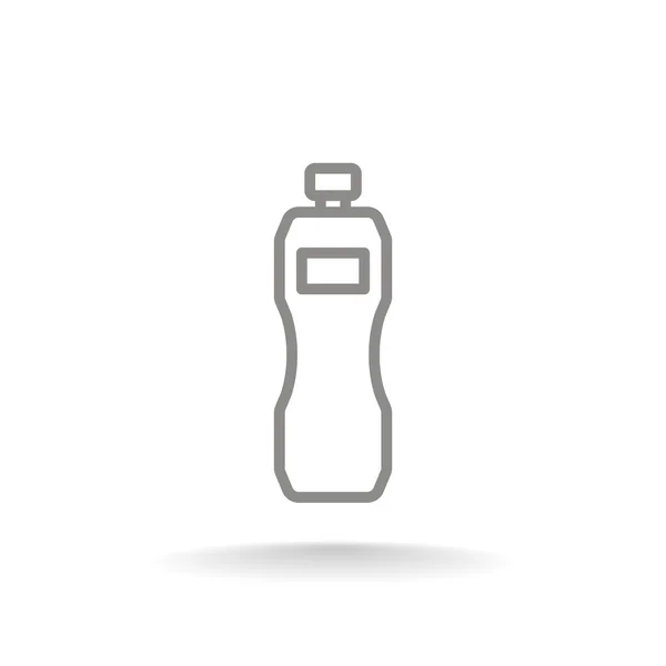 Icono de botella de plástico — Vector de stock