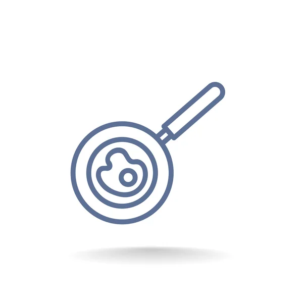 Frying pan icon — Stock Vector