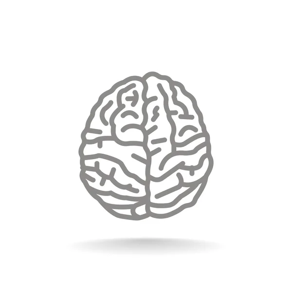 Icono del cerebro humano — Archivo Imágenes Vectoriales