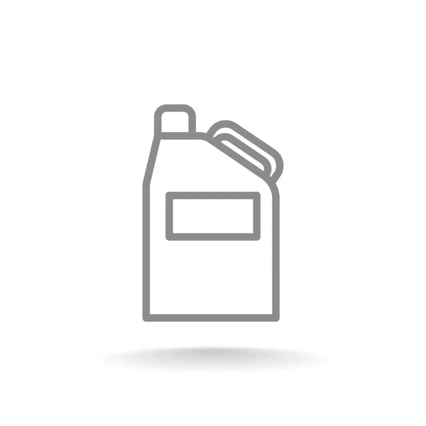 Jerrycan com ícone de óleo — Vetor de Stock