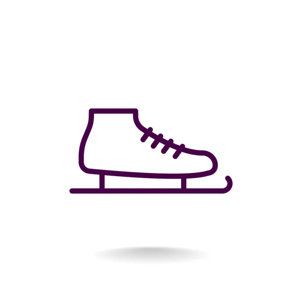 Symbole de patinage artistique . — Image vectorielle