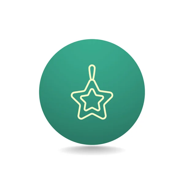 Icon of Christmas Star. — Stock Vector