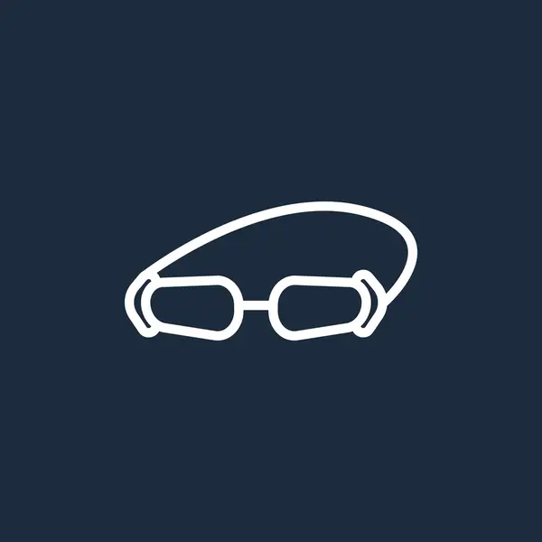 Аксесуар окуляри значок — стоковий вектор
