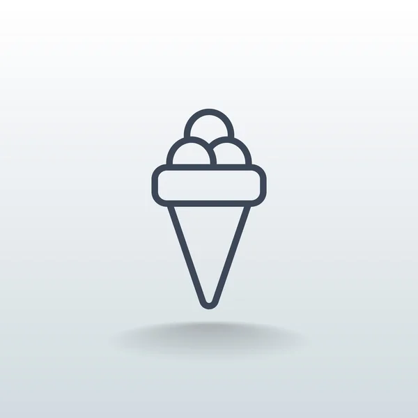 Icono de helado — Archivo Imágenes Vectoriales