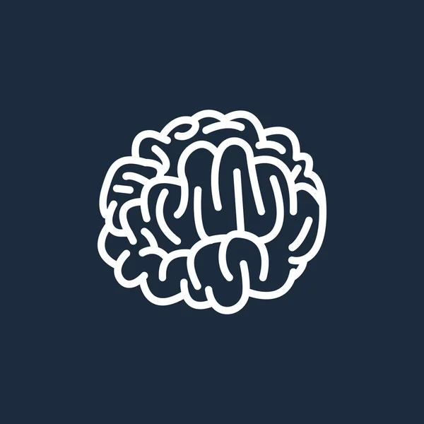 Icono del cerebro humano — Vector de stock