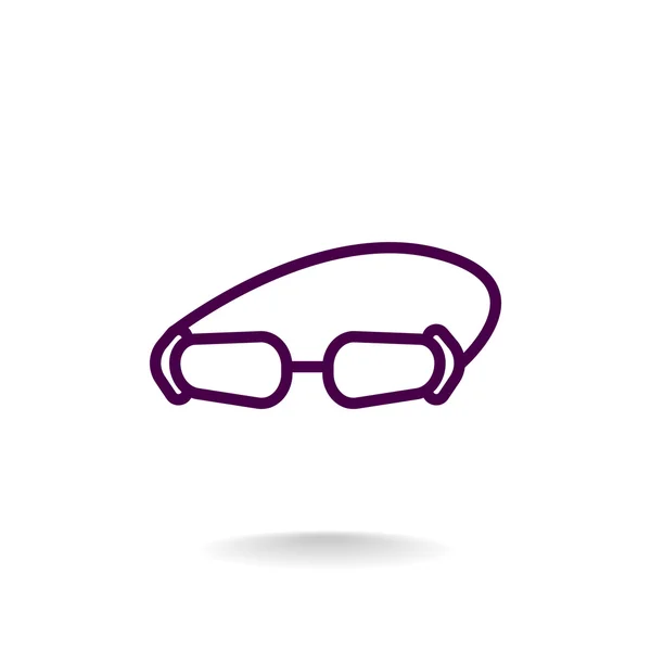 Ikon tartozék szemüveg — Stock Vector
