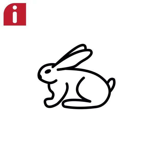Osnovy bunny ikony — Stockový vektor