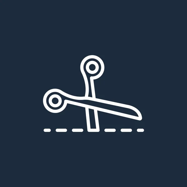 Open scissors icon — Stock Vector