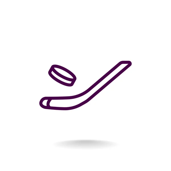 Stick ijshockey pictogram — Stockvector