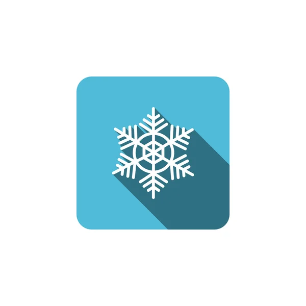 Ikona śnieżynki płaski — Wektor stockowy