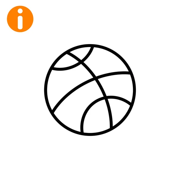 Basketbal sport pictogram — Stockvector