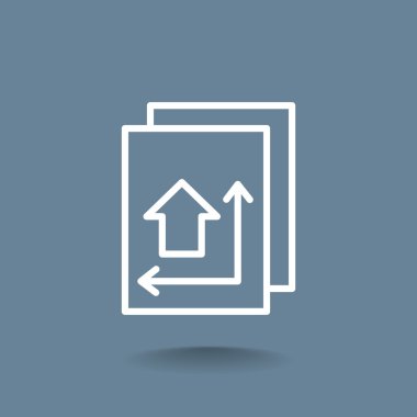 İnşaat planı simgesi