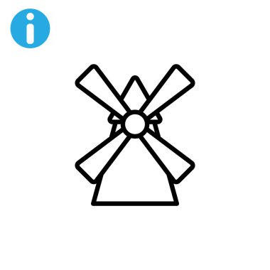 Tarım yel değirmeni simgesi