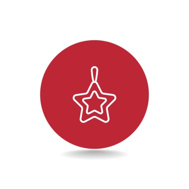 Noel yıldızı simge. 