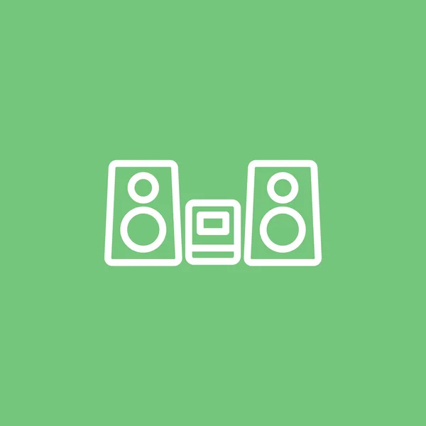 Music Center icon — Stock Vector